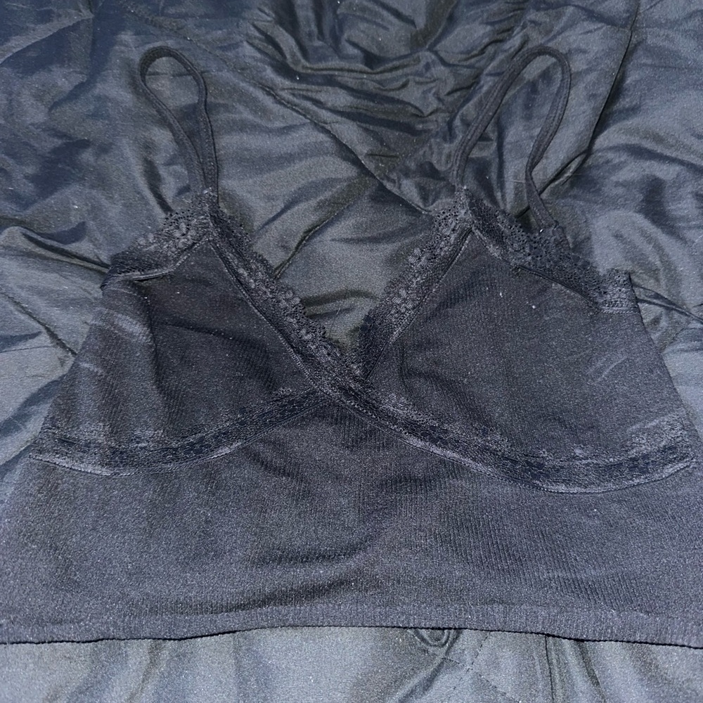 PacSun Black Bra with Soft Matte Finish